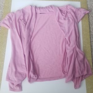 Pink Short Sleeve Cardigan